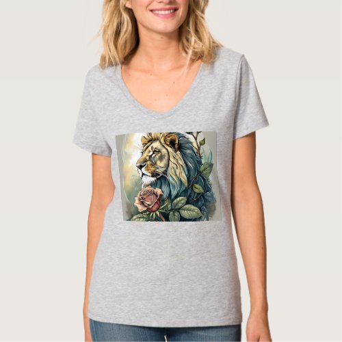  Lioness Rose Majestic Tattoo_Inspired T_Shirt D