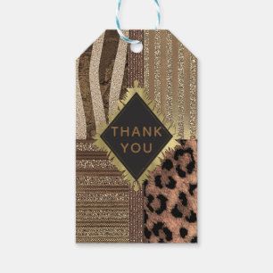 Lioness Safari Chic Jungle Glam Modern Favor Gift Tags