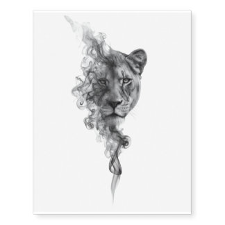 Lioness Temporary Tattoos