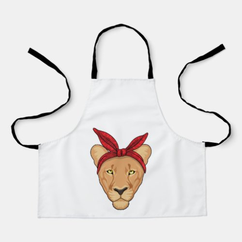 Lioness with Bandana Apron