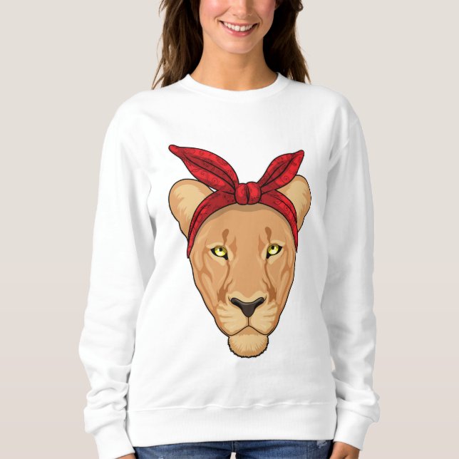 Lioness with Bandana Sweatshirt (Front)