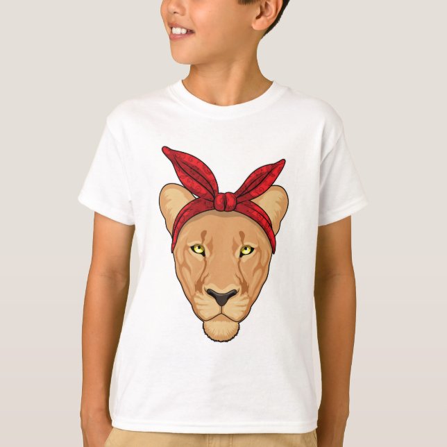 Lioness with Bandana T-Shirt (Front)