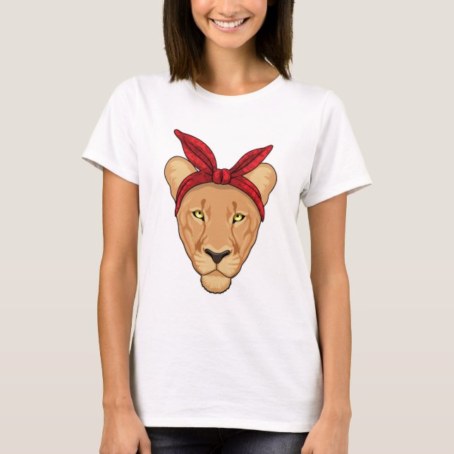Lioness with Bandana T-Shirt (Front)