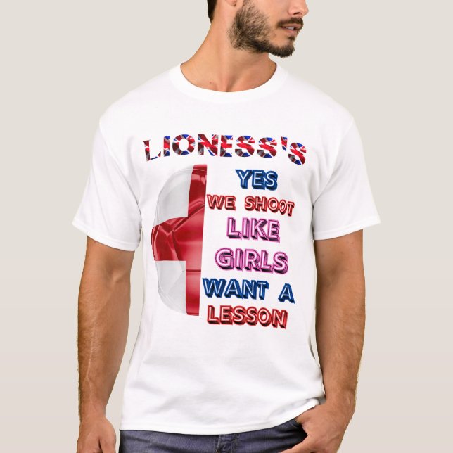 Lioness's Design Support the Team T-Shirt (Front)