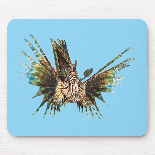 Lionfish - Abstract Design - Cut out of a photo |  Mouse Pad (Front)