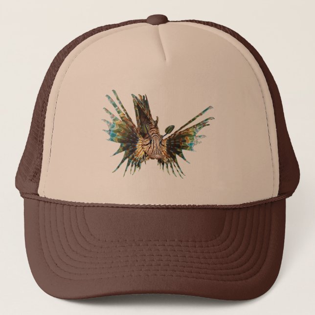 Lionfish - Abstract Design - Cut out of a photo |  Trucker Hat (Front)