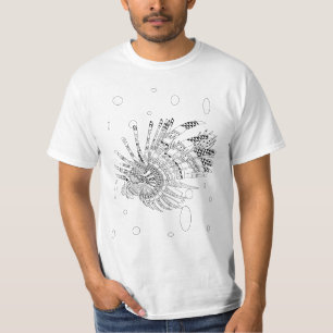 Lionfish Adult Coloring Shirt