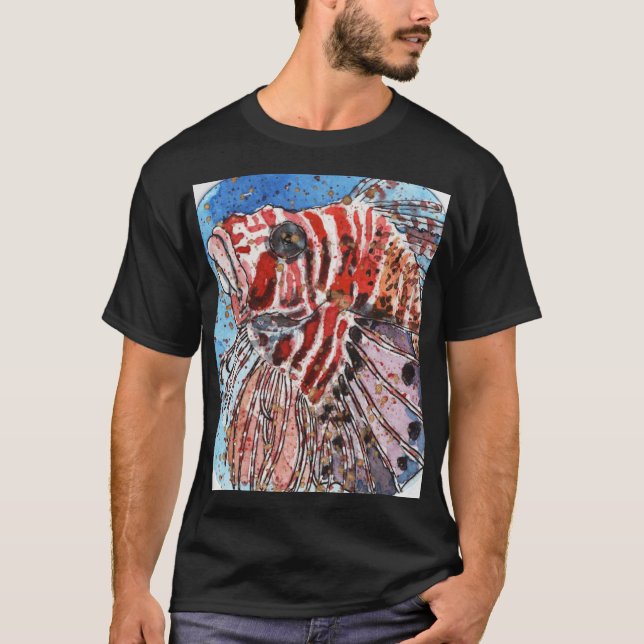Lionfish black t shirt (Front)