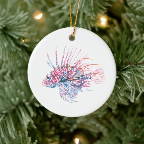 Lionfish Christmas Ornament