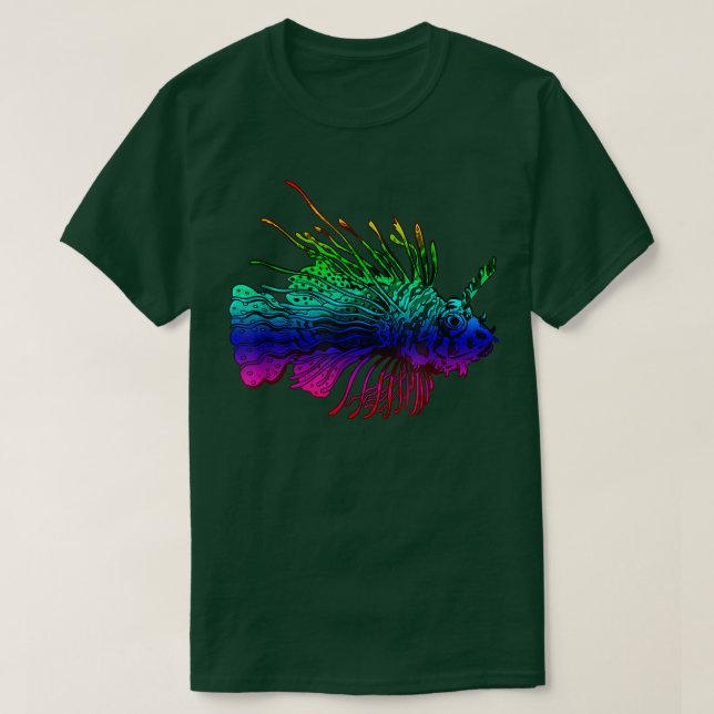Lionfish Gay Pride Lion Fish Homoseual LGBT Fish L T-Shirt (Design Front)