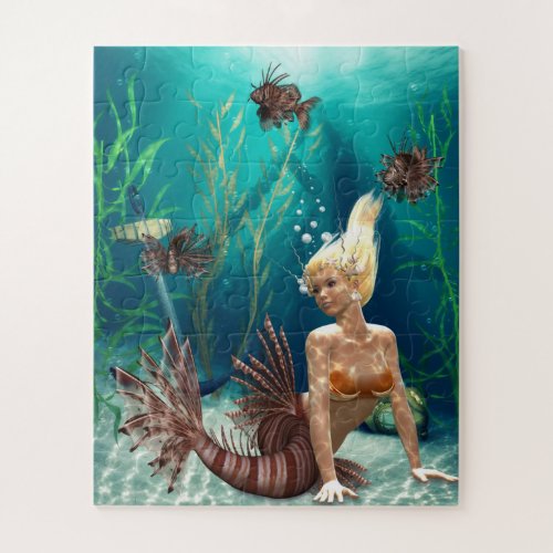 Lionfish Mermaid 56 Large Pieces Puzzle