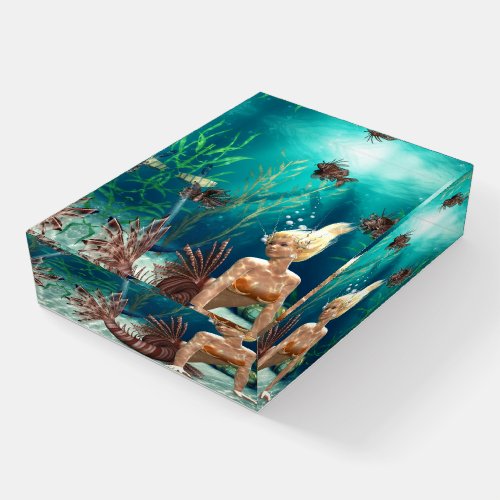 Lionfish Mermaid Paperweight