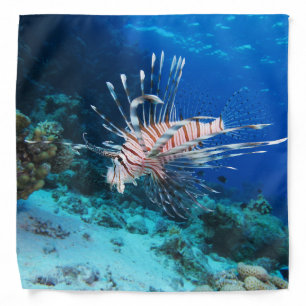 Lionfish or Pterois Miles, Ocean Reef Fish Bandana