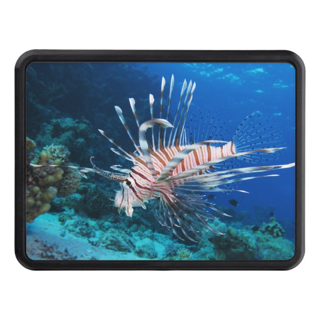 Lionfish or Pterois Miles, Ocean Reef Fish Hitch Cover (Front)