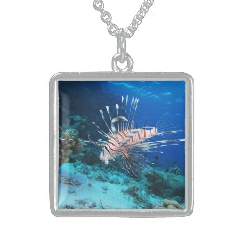 Lionfish or Pterois Miles Ocean Reef Fish Sterling Silver Necklace