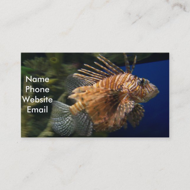 Lionfish Profile Card (Front)