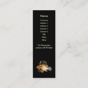 Lionfish Skinny Profile Card