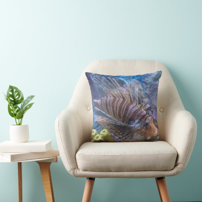 Lionfish Throw Pillow (Chair)