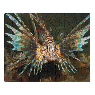 Lionfish up close! Very close and intense photo Jigsaw Puzzle