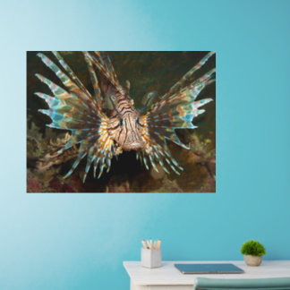 Lionfish up close! Very close and intense photo |  Wall Decal