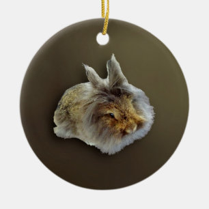 Lionhead Rabbit Ceramic Ornament