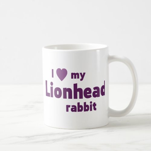 Lionhead rabbit coffee mug