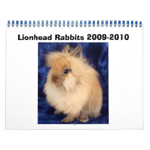 Lionhead Rabbits 2009-2010 Calendar