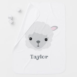 Lionheart Lamb: Personalized Baby Blanket with Mod