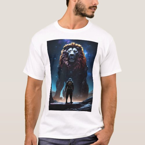 Lionheart Legacy Majestic Lion Print T_Shirt