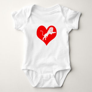 Lionheart:  Unafraid to express love Baby Bodysuit