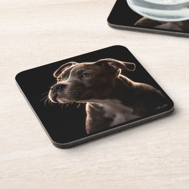 Lionhearted Beverage Coaster (Left Side)