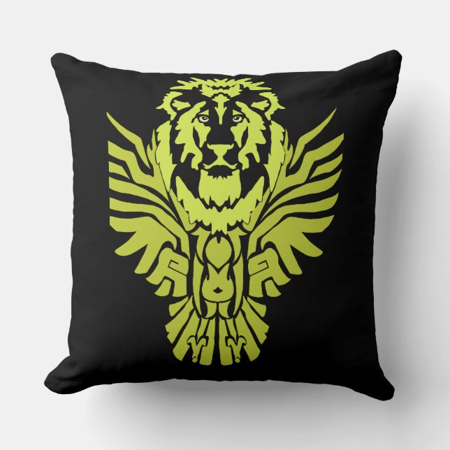 LionOwl Throw Pillow (Front)