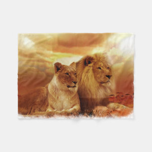 Lions 1A Fleece Blanket
