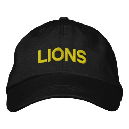 Lions Adjustable Cap