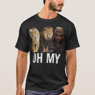 Lions and Tigers and Bears Oh My Sitting Together T-Shirt