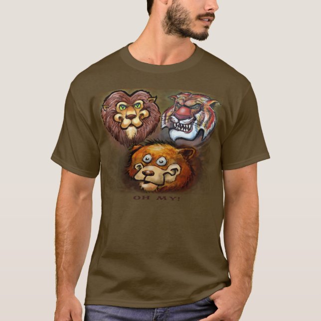 Lions and Tigers and Bears Oh My! T-Shirt (Front)