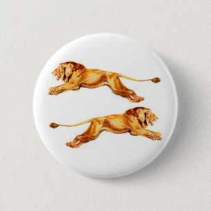 lions at cross purposes button