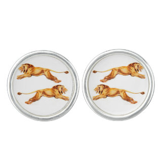 lions at cross purposes cufflinks