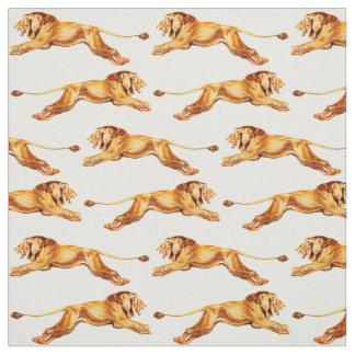 lions at cross purposes fabric