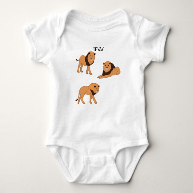 Lions Baby Bodysuit (Front)