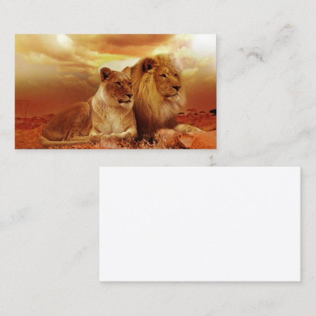 Lions Business Card (Front/Back)