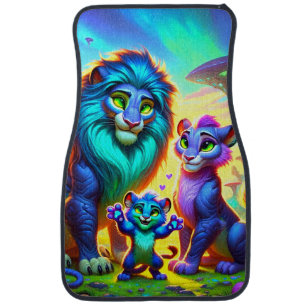 Lions Car Floor Mat