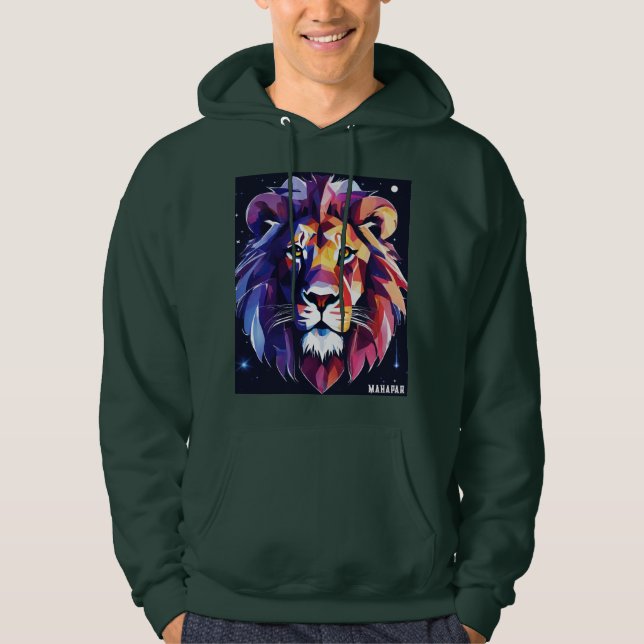 **"Lion's Cosmic Roar"** Hoodie (Front)