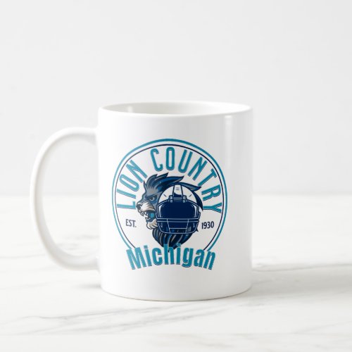 Lions country coffee mug