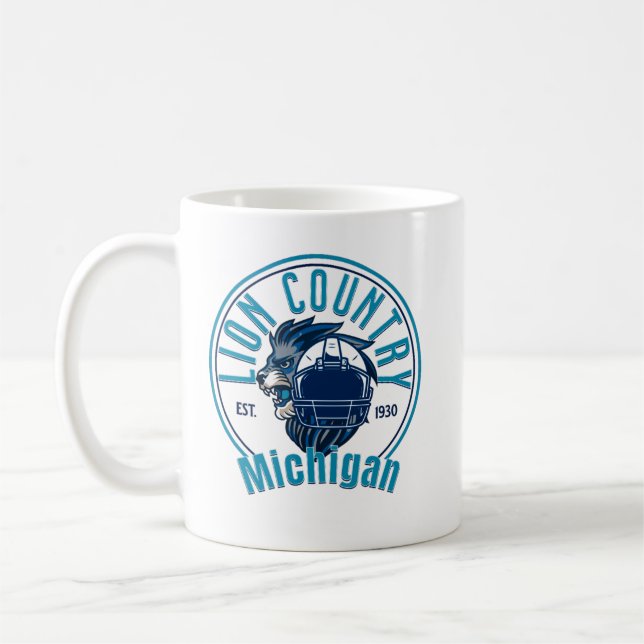 Lions country coffee mug (Left)