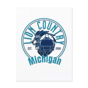 Lions country postcard