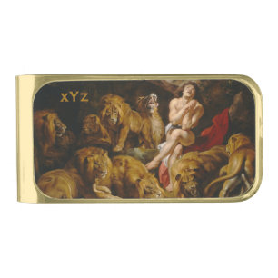 Lions’ Den custom monogram money clip