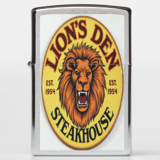 Lion's Den Steakhouse Zippo Lighter