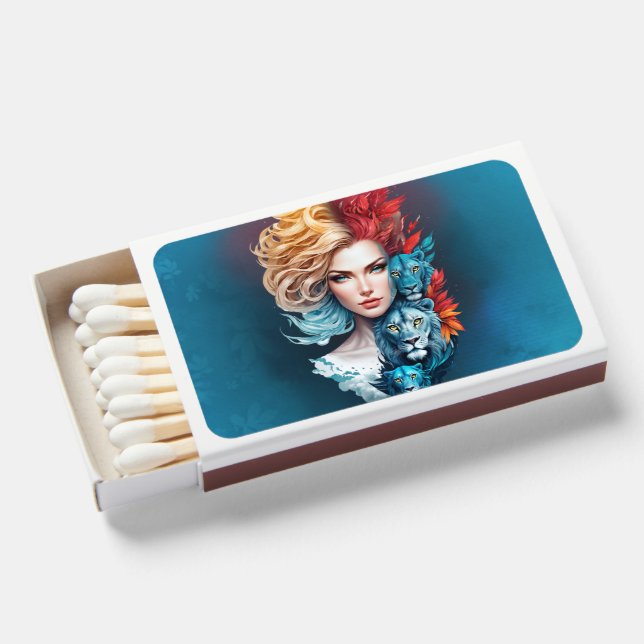 Lion's Eye and Starry Hair, Matchboxes (Front Open)