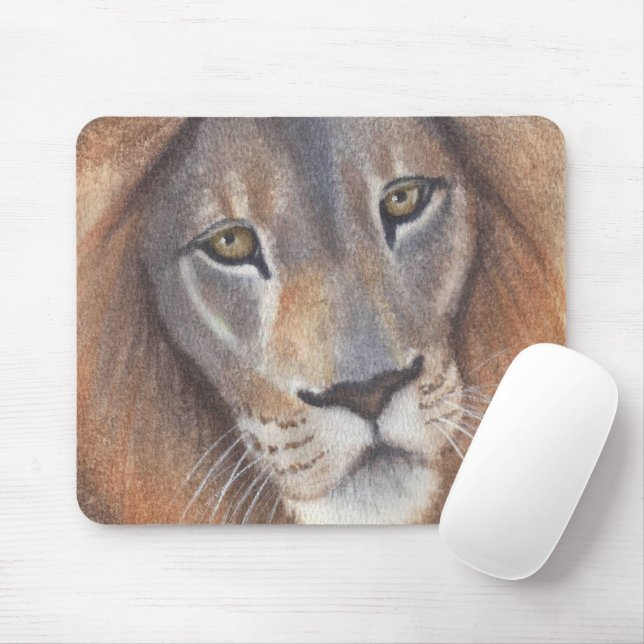 Lion's Eyes Mouse Pad (With Mouse)